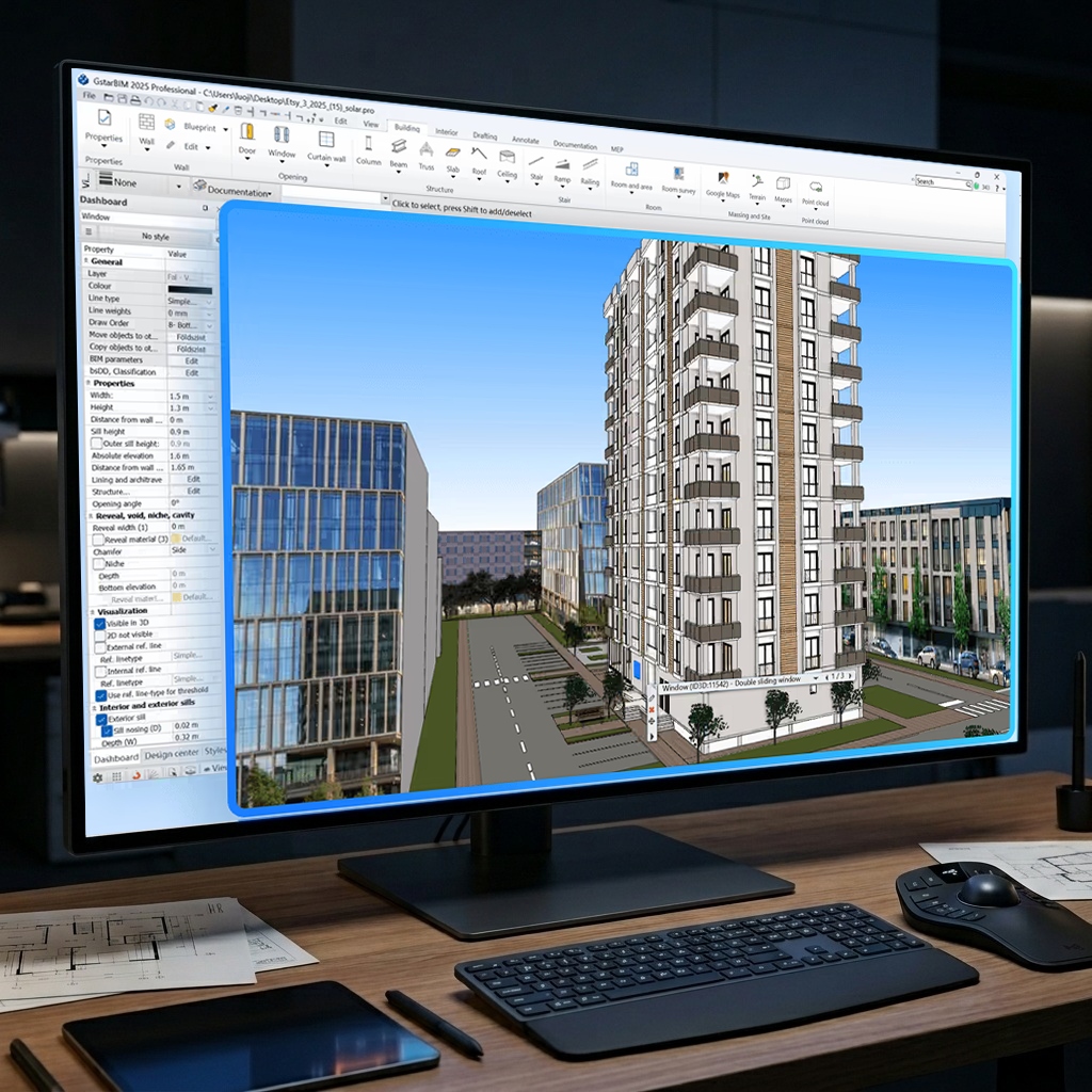 GstarBIM Modern Proje Tasarımı ve Modelleme